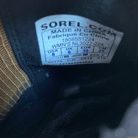 Sorel Joan of Arctic Leather Ankle Boots Wedge size 8 - Picture 13 of 16